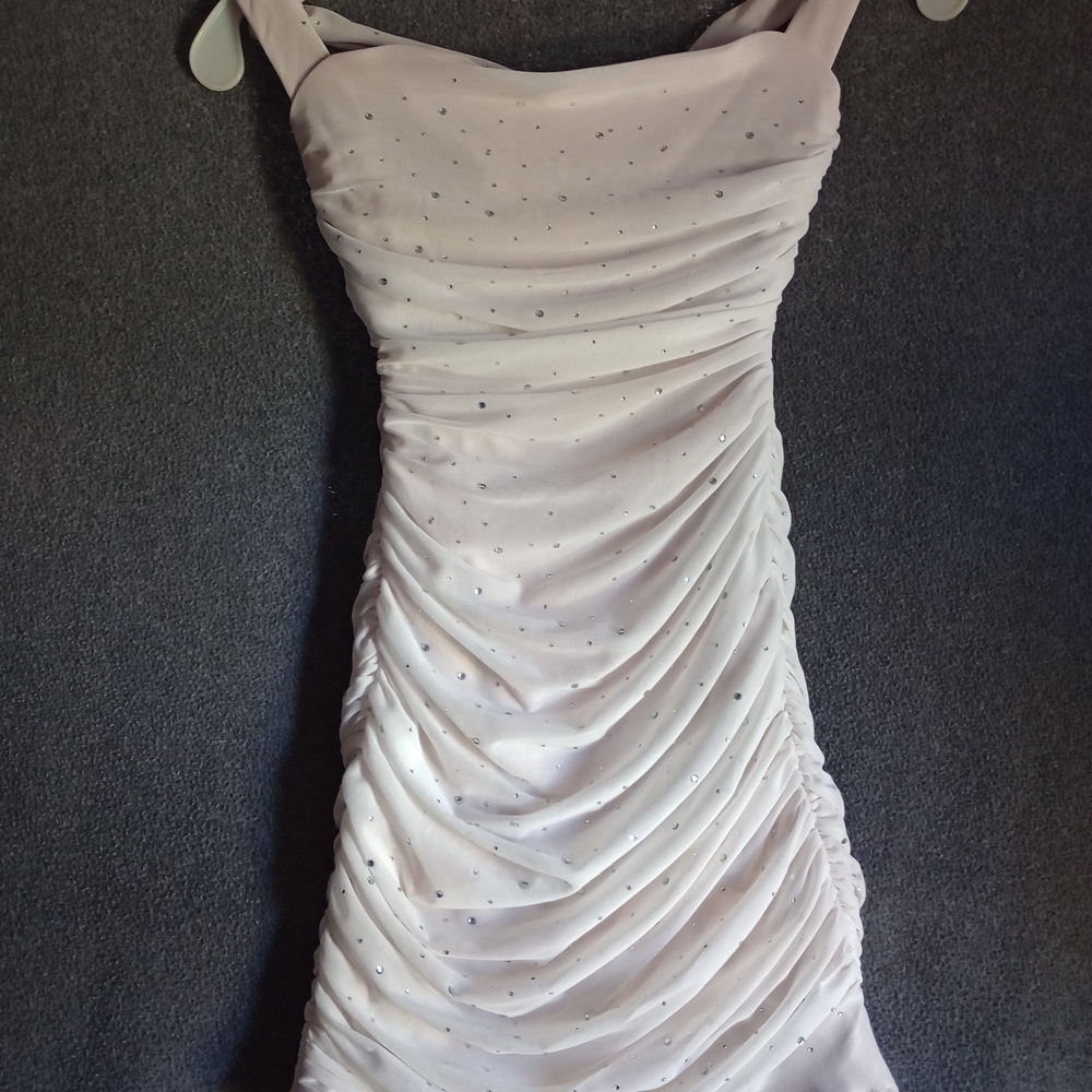 Lucy in the Sky White Sparkle Mini Dress